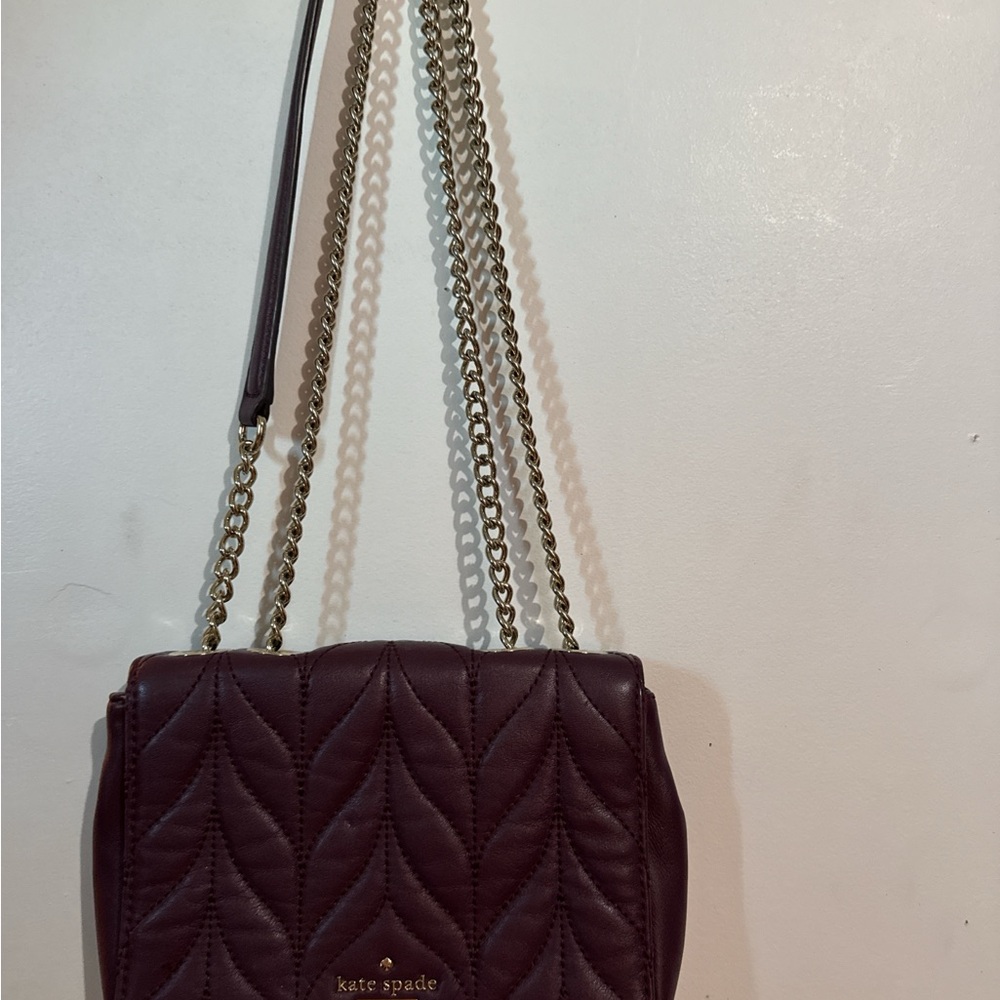 Kate Spade Plum Quilted Crossbody Bag